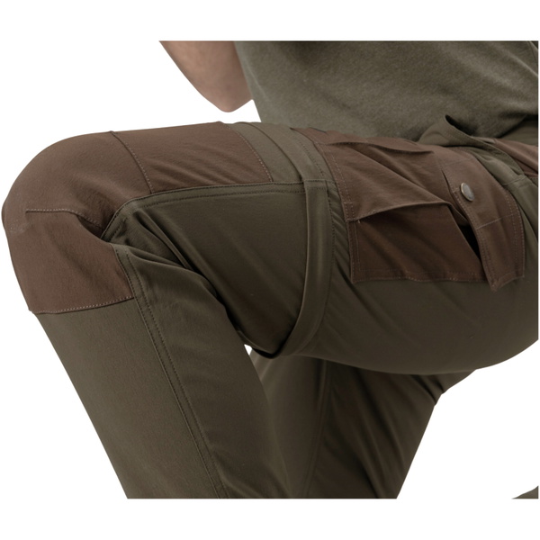 2026 Seeland Hombre Abedul Pantalones Con Cremallera Desmontable 40173 - Pine Green / Demitasse Brown